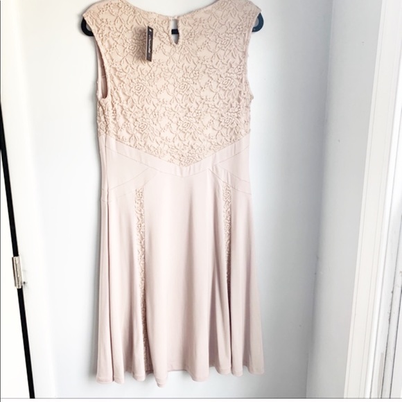 Blush Pink Lace Dress - Large - Picture 2 of 3